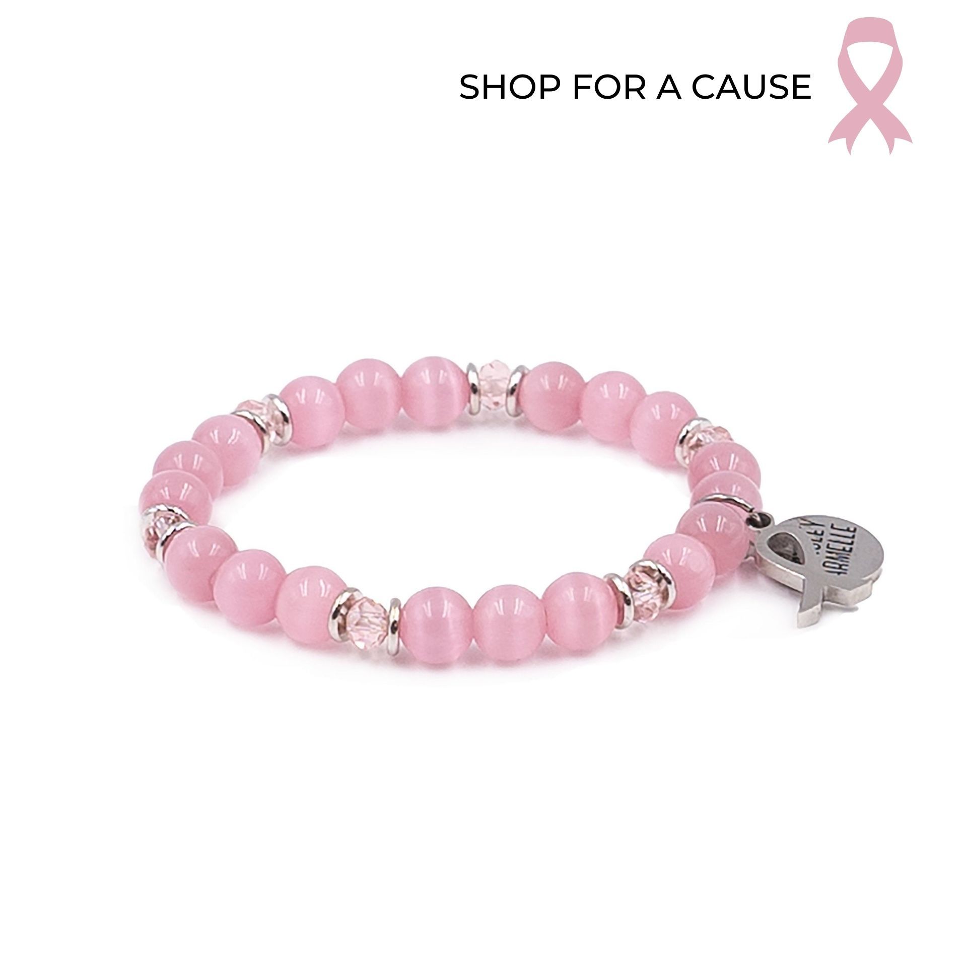 Breast Cancer Awareness Charm Bracelet | Simbi®